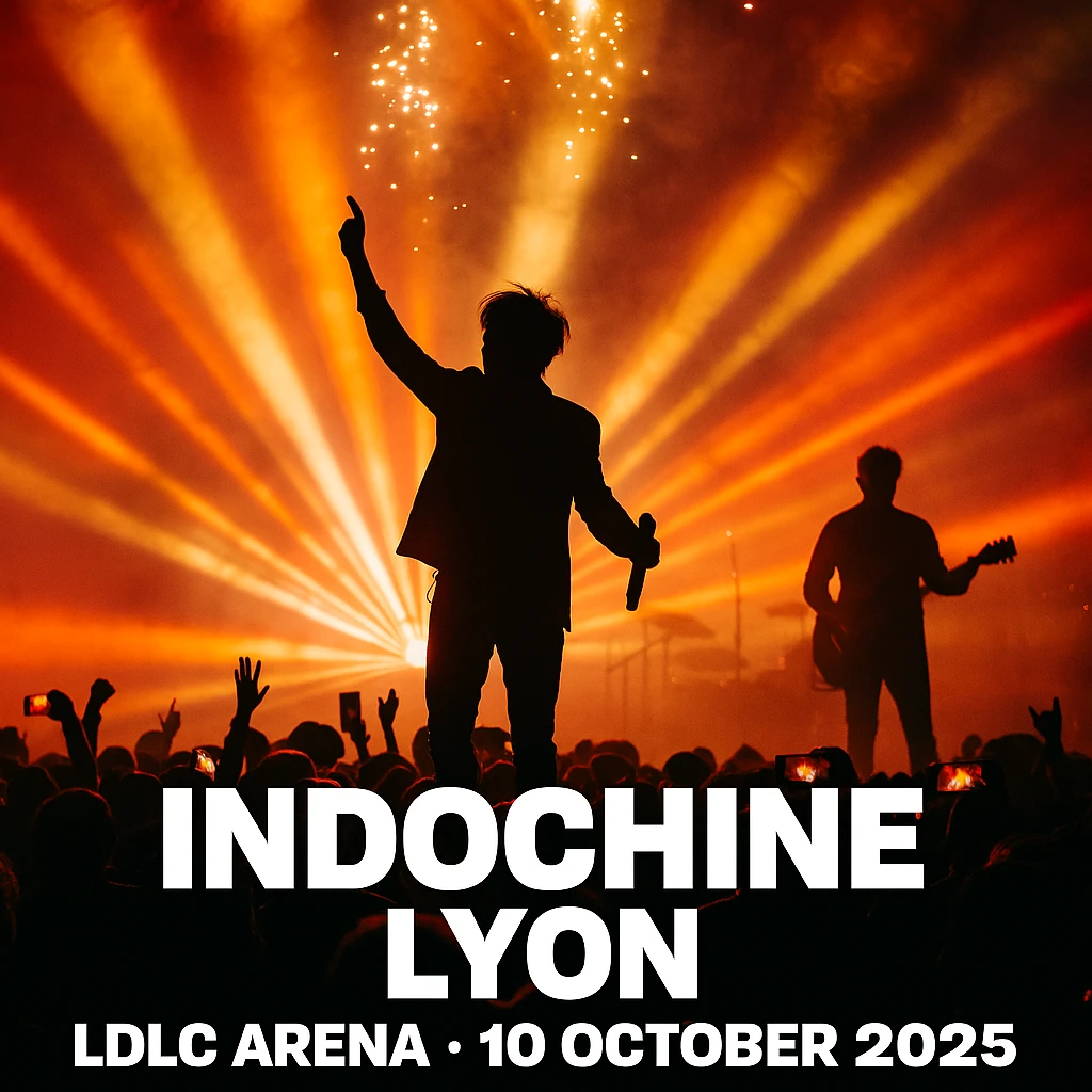 Indochine poster for their tour